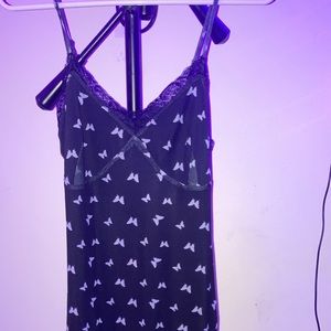 xs black and white butterfly target dress